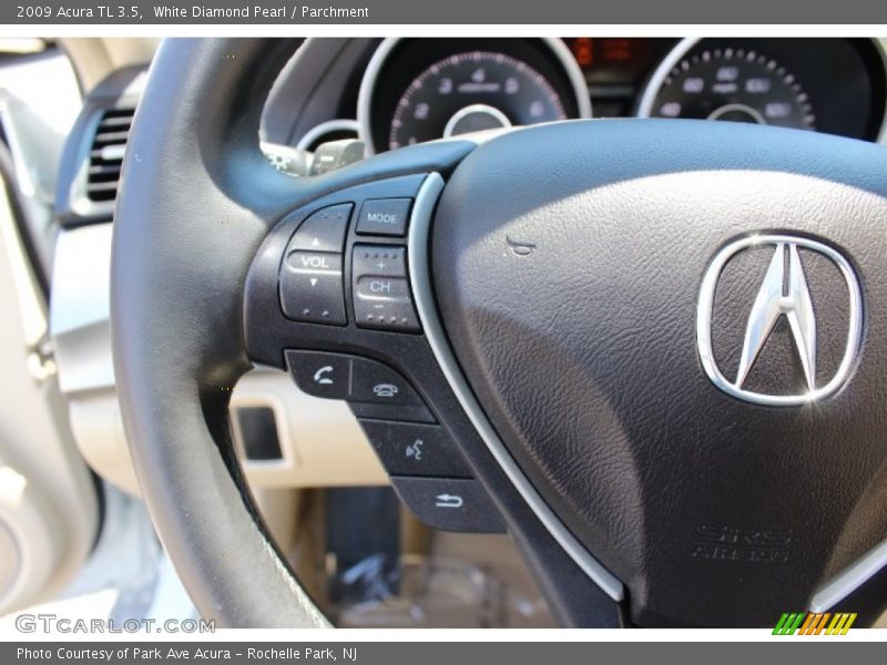 White Diamond Pearl / Parchment 2009 Acura TL 3.5