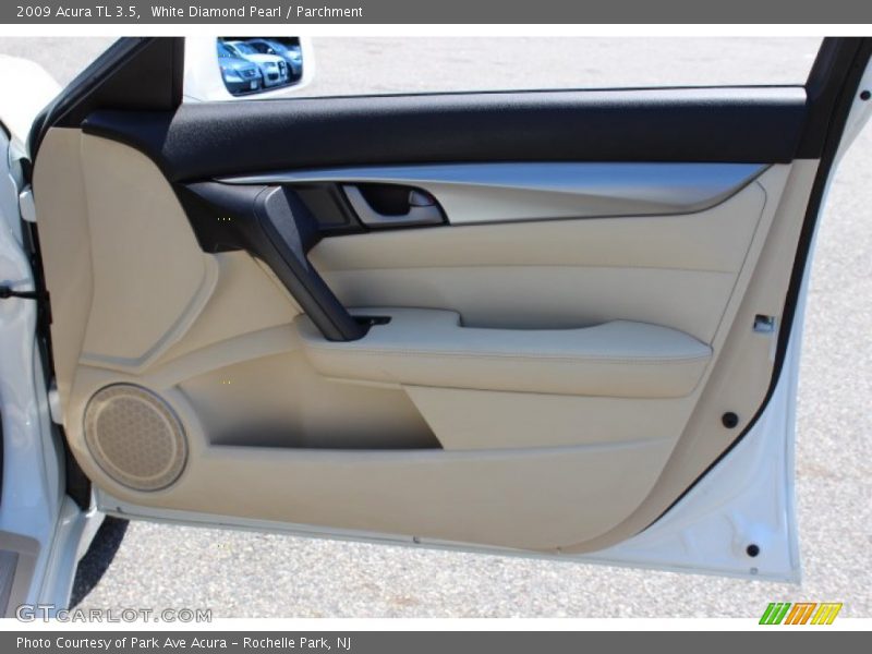 White Diamond Pearl / Parchment 2009 Acura TL 3.5