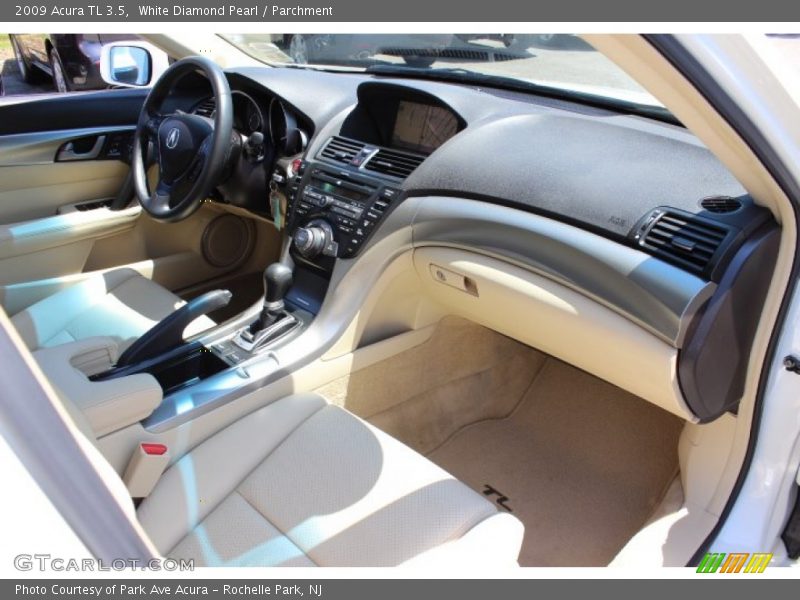 White Diamond Pearl / Parchment 2009 Acura TL 3.5