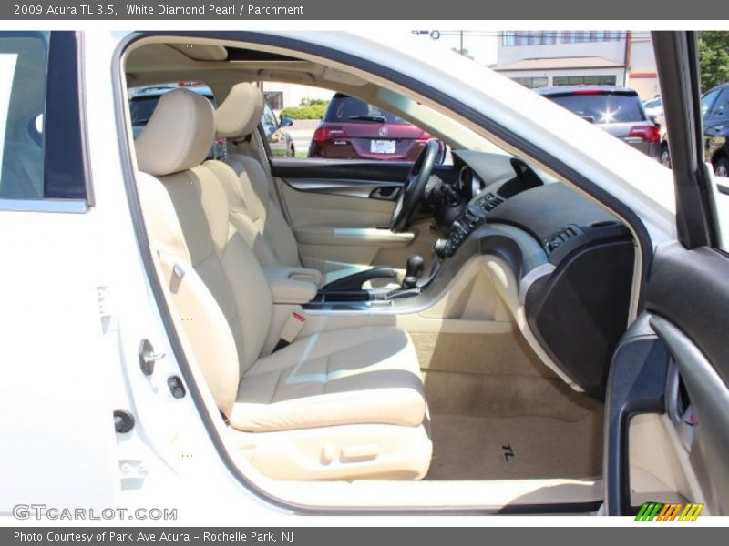 White Diamond Pearl / Parchment 2009 Acura TL 3.5