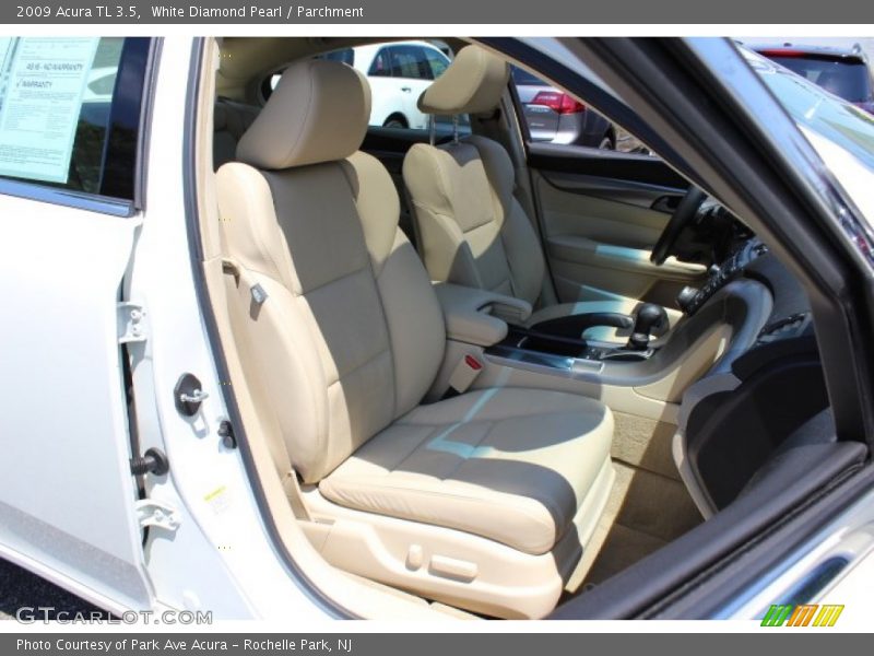 White Diamond Pearl / Parchment 2009 Acura TL 3.5