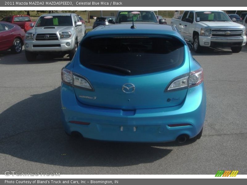 Celestial Blue Mica / Black 2011 Mazda MAZDA3 MAZDASPEED3