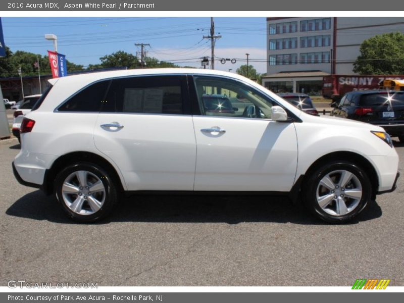 Aspen White Pearl / Parchment 2010 Acura MDX