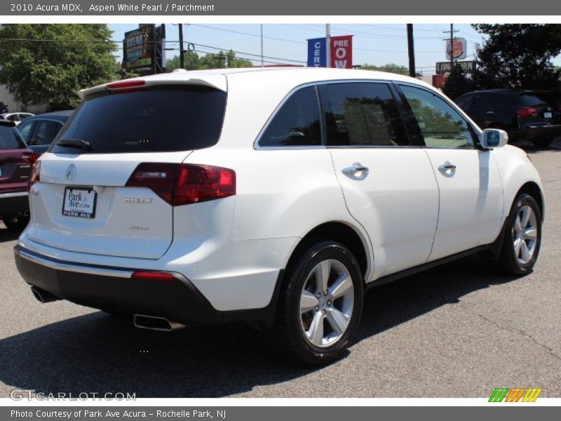 Aspen White Pearl / Parchment 2010 Acura MDX