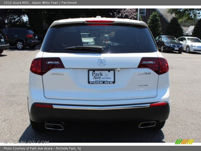 Aspen White Pearl / Parchment 2010 Acura MDX
