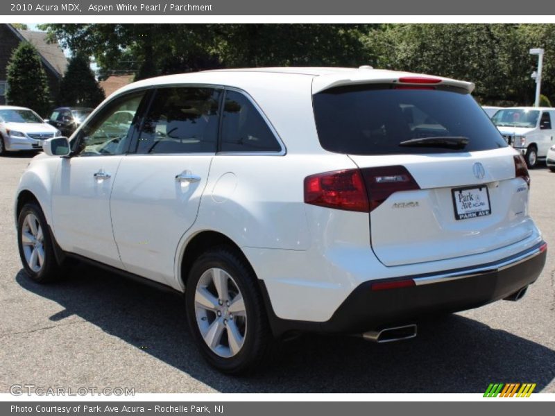 Aspen White Pearl / Parchment 2010 Acura MDX