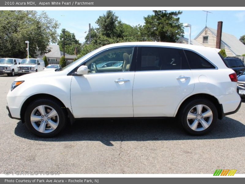 Aspen White Pearl / Parchment 2010 Acura MDX