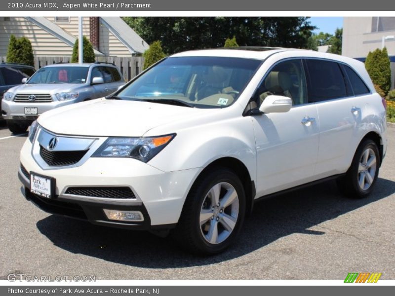 Aspen White Pearl / Parchment 2010 Acura MDX