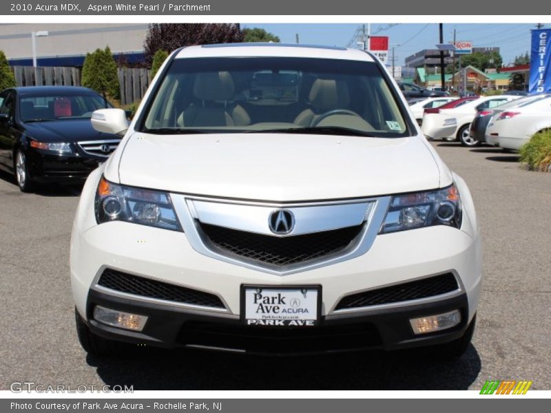 Aspen White Pearl / Parchment 2010 Acura MDX