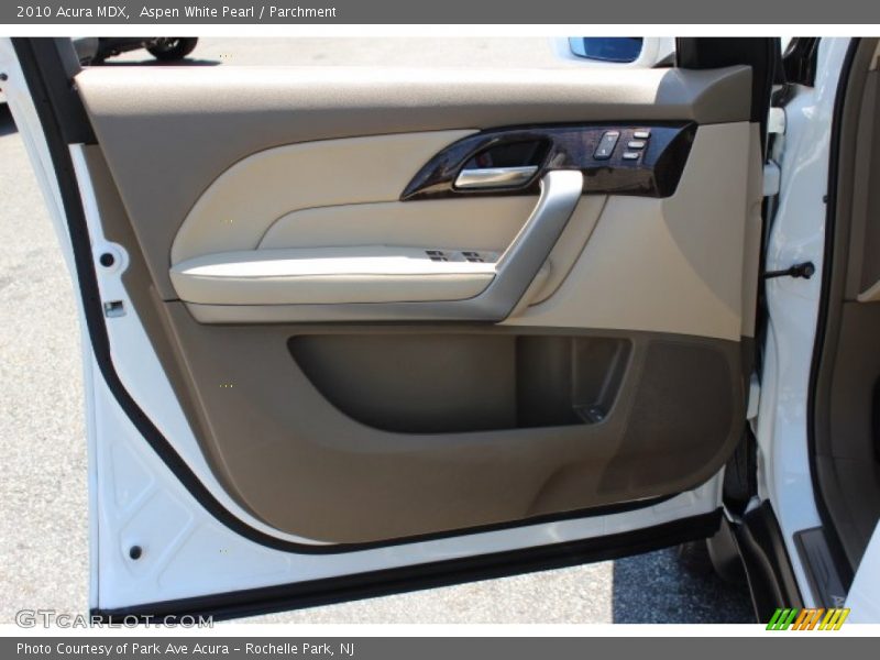 Aspen White Pearl / Parchment 2010 Acura MDX
