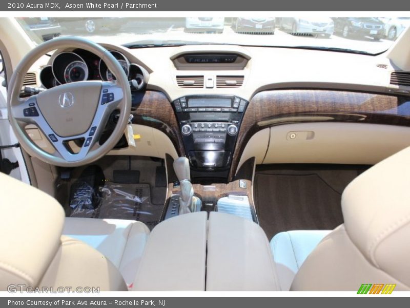 Aspen White Pearl / Parchment 2010 Acura MDX