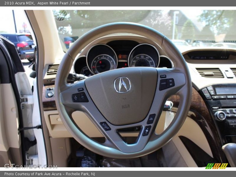 Aspen White Pearl / Parchment 2010 Acura MDX