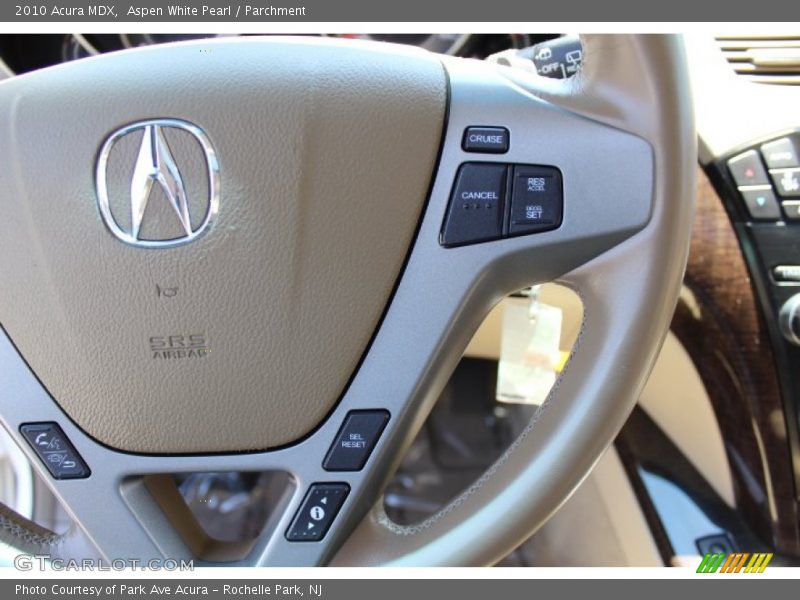 Aspen White Pearl / Parchment 2010 Acura MDX