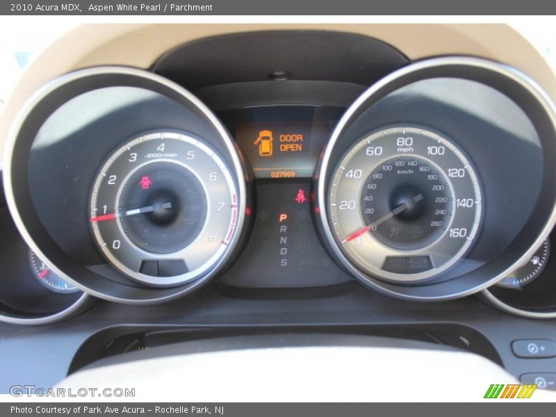 Aspen White Pearl / Parchment 2010 Acura MDX