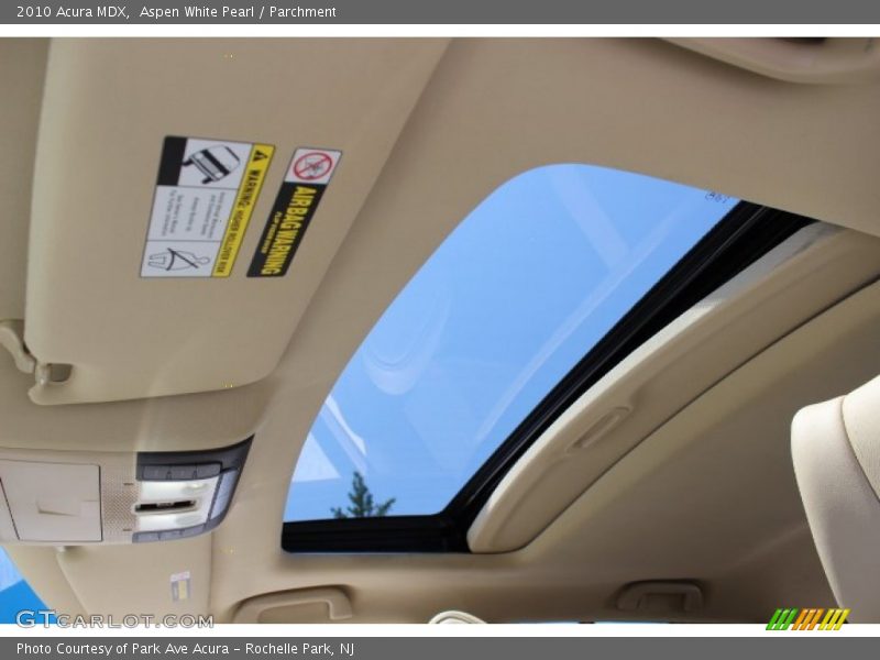 Aspen White Pearl / Parchment 2010 Acura MDX