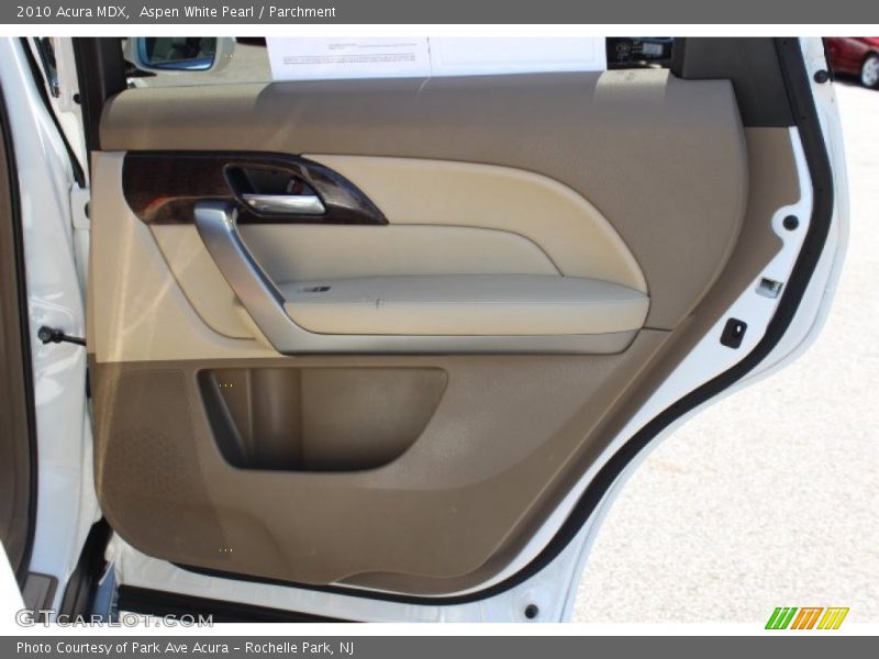 Aspen White Pearl / Parchment 2010 Acura MDX