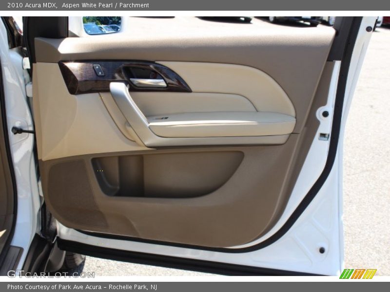 Aspen White Pearl / Parchment 2010 Acura MDX