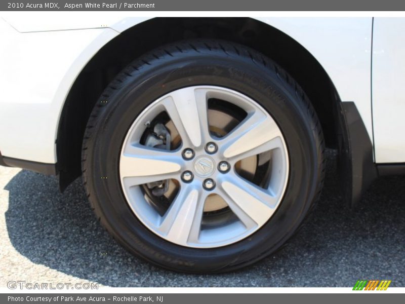 Aspen White Pearl / Parchment 2010 Acura MDX
