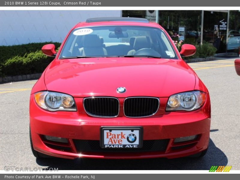 Crimson Red / Taupe 2010 BMW 1 Series 128i Coupe