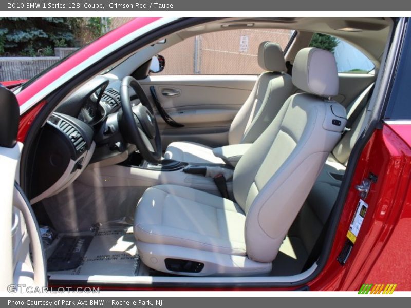 Crimson Red / Taupe 2010 BMW 1 Series 128i Coupe