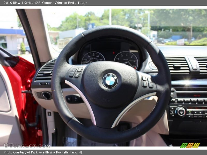 Crimson Red / Taupe 2010 BMW 1 Series 128i Coupe