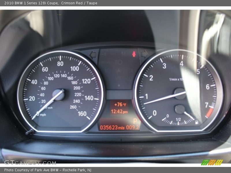 Crimson Red / Taupe 2010 BMW 1 Series 128i Coupe