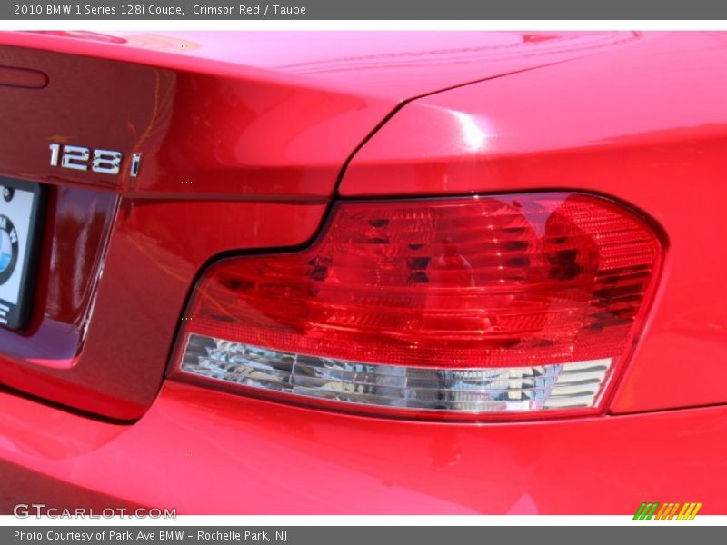 Crimson Red / Taupe 2010 BMW 1 Series 128i Coupe
