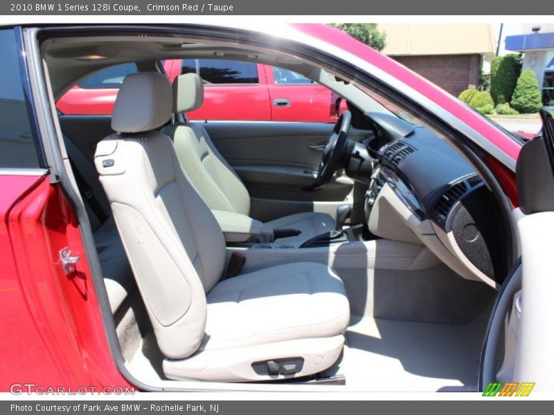 Crimson Red / Taupe 2010 BMW 1 Series 128i Coupe