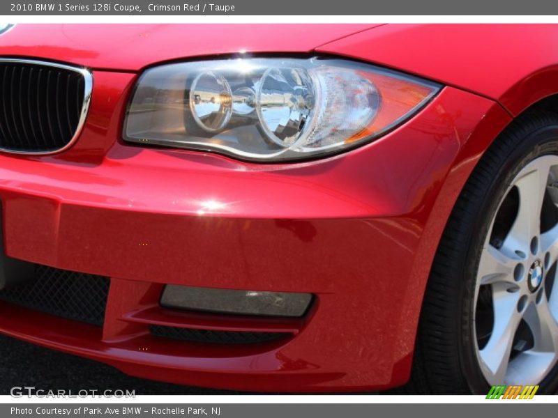 Crimson Red / Taupe 2010 BMW 1 Series 128i Coupe