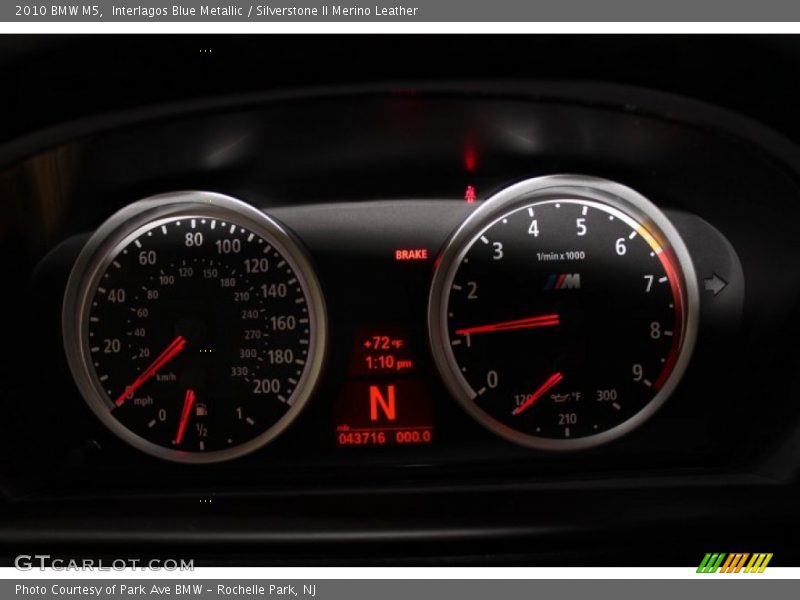 Interlagos Blue Metallic / Silverstone II Merino Leather 2010 BMW M5