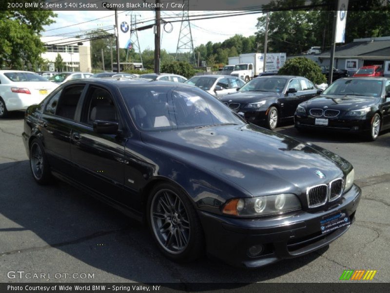 Cosmos Black Metallic / Gray 2000 BMW 5 Series 540i Sedan