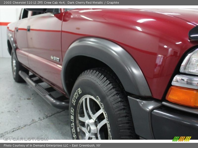 Dark Cherry Red Metallic / Graphite 2003 Chevrolet S10 LS ZR5 Crew Cab 4x4
