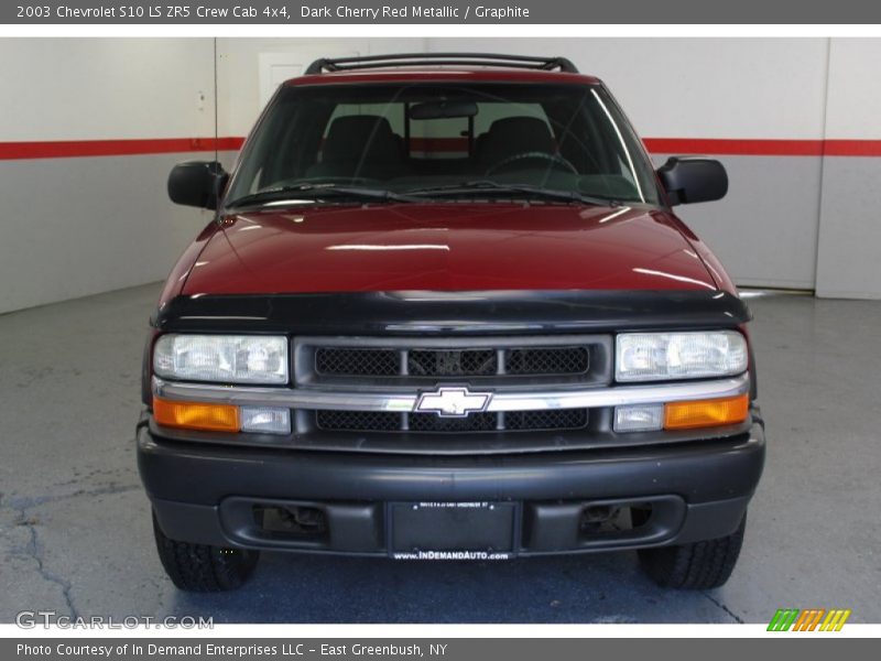 Dark Cherry Red Metallic / Graphite 2003 Chevrolet S10 LS ZR5 Crew Cab 4x4