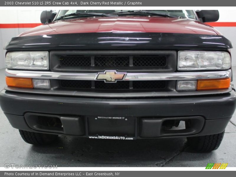 Dark Cherry Red Metallic / Graphite 2003 Chevrolet S10 LS ZR5 Crew Cab 4x4
