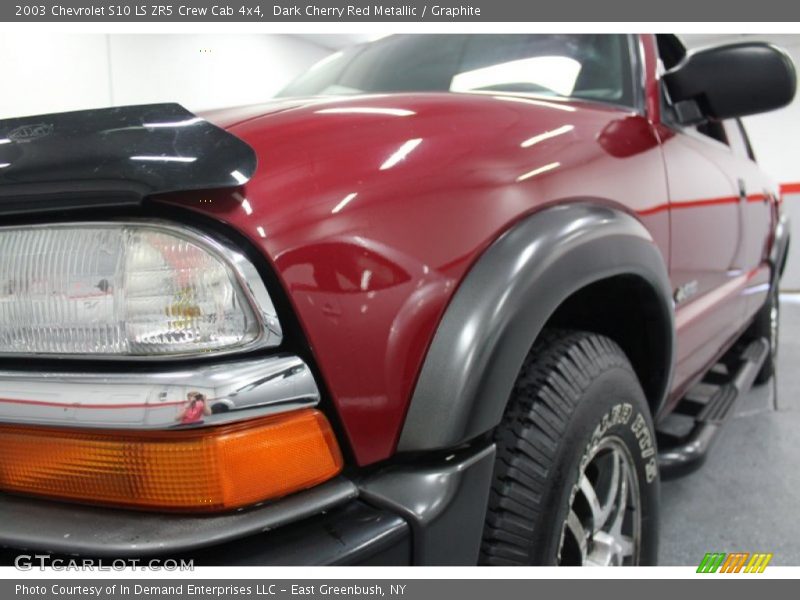 Dark Cherry Red Metallic / Graphite 2003 Chevrolet S10 LS ZR5 Crew Cab 4x4