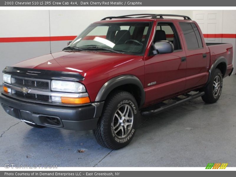 Dark Cherry Red Metallic / Graphite 2003 Chevrolet S10 LS ZR5 Crew Cab 4x4