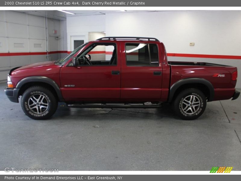 Dark Cherry Red Metallic / Graphite 2003 Chevrolet S10 LS ZR5 Crew Cab 4x4