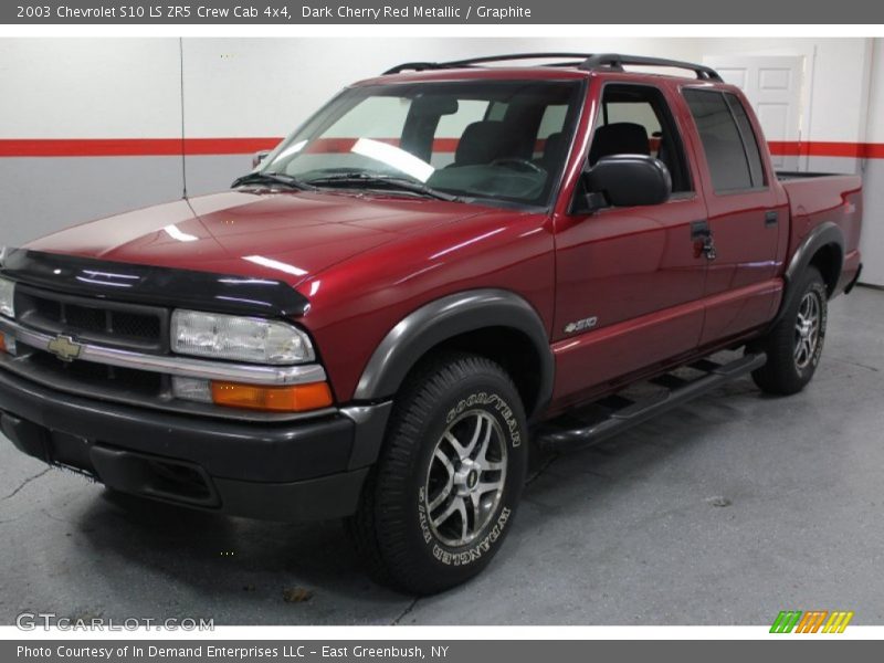Dark Cherry Red Metallic / Graphite 2003 Chevrolet S10 LS ZR5 Crew Cab 4x4