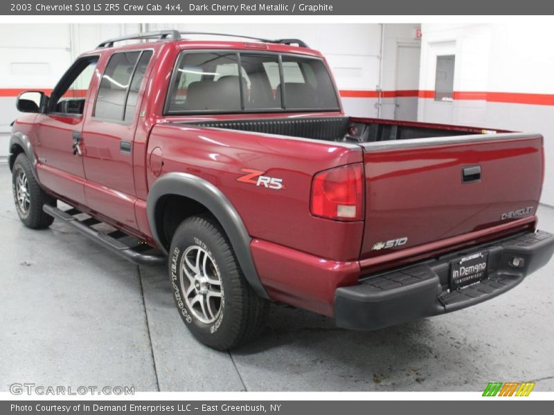 Dark Cherry Red Metallic / Graphite 2003 Chevrolet S10 LS ZR5 Crew Cab 4x4