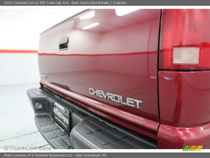 Dark Cherry Red Metallic / Graphite 2003 Chevrolet S10 LS ZR5 Crew Cab 4x4