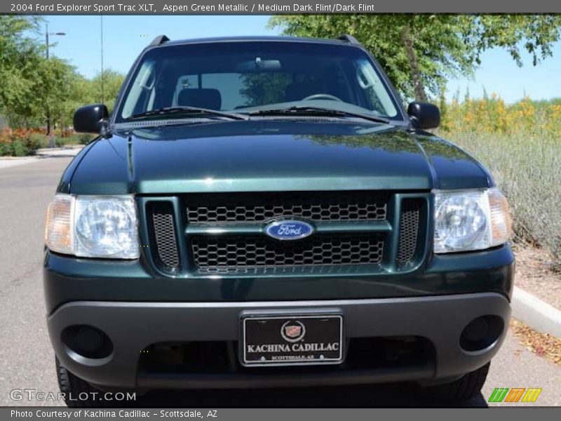 Aspen Green Metallic / Medium Dark Flint/Dark Flint 2004 Ford Explorer Sport Trac XLT