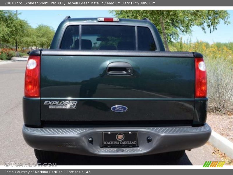 Aspen Green Metallic / Medium Dark Flint/Dark Flint 2004 Ford Explorer Sport Trac XLT