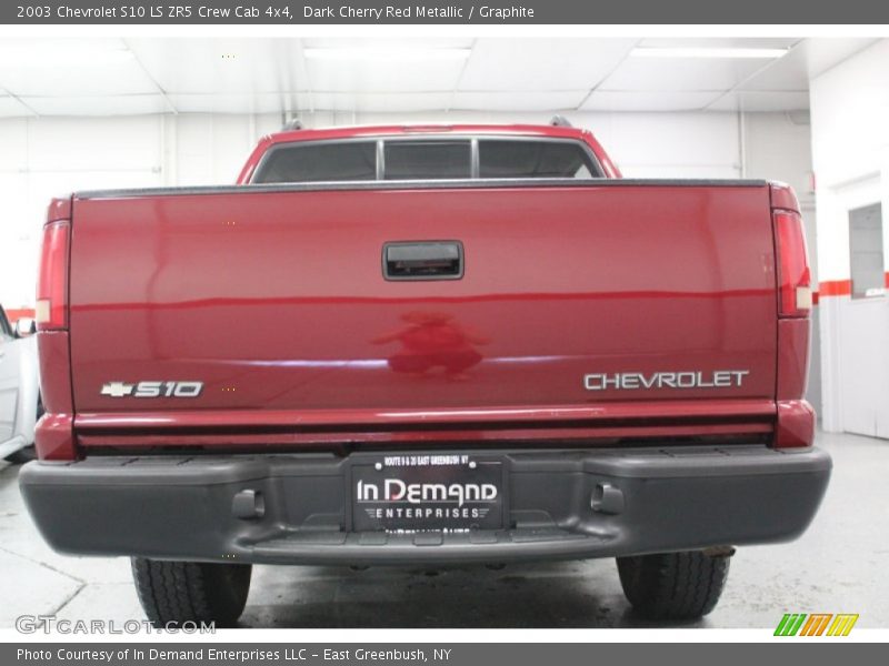 Dark Cherry Red Metallic / Graphite 2003 Chevrolet S10 LS ZR5 Crew Cab 4x4