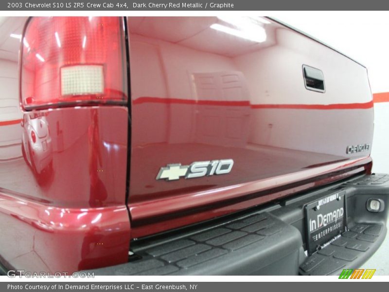 Dark Cherry Red Metallic / Graphite 2003 Chevrolet S10 LS ZR5 Crew Cab 4x4