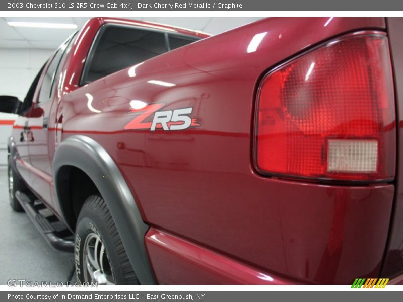 Dark Cherry Red Metallic / Graphite 2003 Chevrolet S10 LS ZR5 Crew Cab 4x4