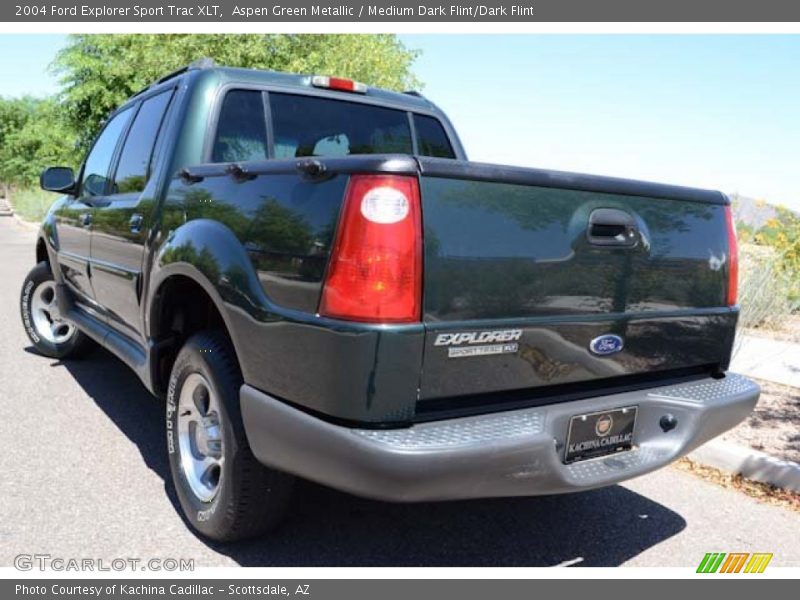 Aspen Green Metallic / Medium Dark Flint/Dark Flint 2004 Ford Explorer Sport Trac XLT