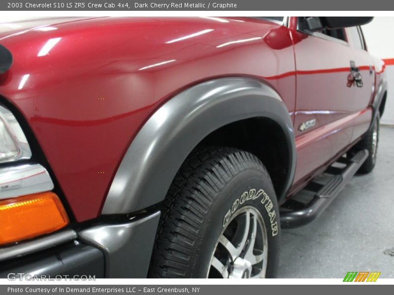 Dark Cherry Red Metallic / Graphite 2003 Chevrolet S10 LS ZR5 Crew Cab 4x4