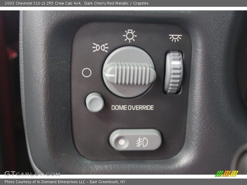 Dark Cherry Red Metallic / Graphite 2003 Chevrolet S10 LS ZR5 Crew Cab 4x4