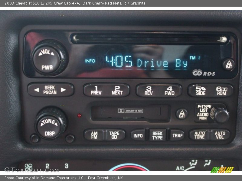 Dark Cherry Red Metallic / Graphite 2003 Chevrolet S10 LS ZR5 Crew Cab 4x4