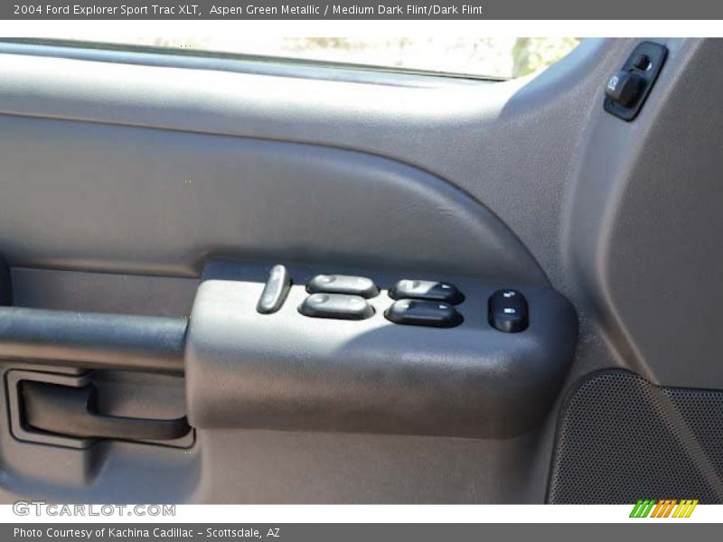Aspen Green Metallic / Medium Dark Flint/Dark Flint 2004 Ford Explorer Sport Trac XLT